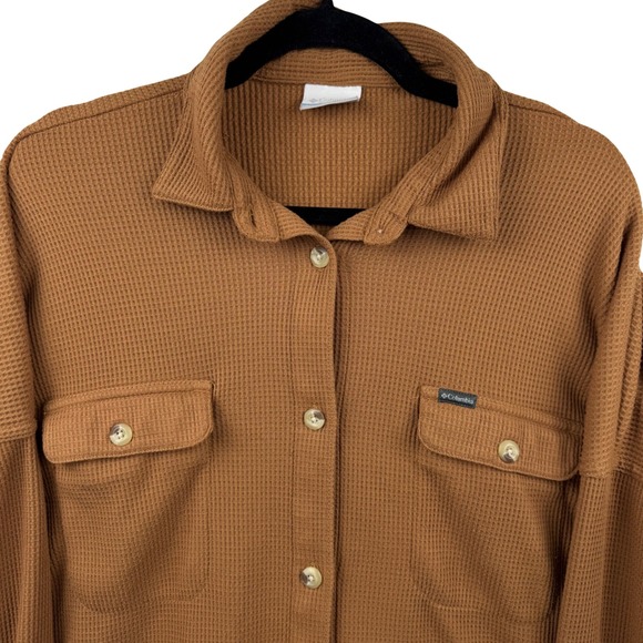 Columbia Women's Holly Hideaway™ Waffle Shirt Jacket Large Hiking Outdoor Cabin - Picture 8 of 13